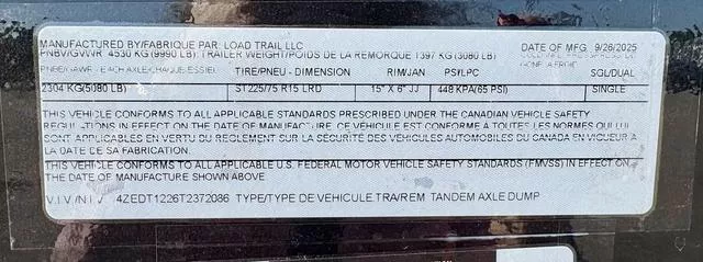 new Dump Trailers Load Trail  for sale, in Poplar Bluff, MO Thumbnail 21