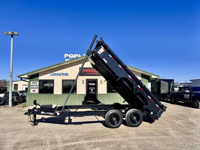 2026 Hillcrest Trailers HDT 7' X 14' X 2' 14K Telescopic Dump Trailer W/ 7