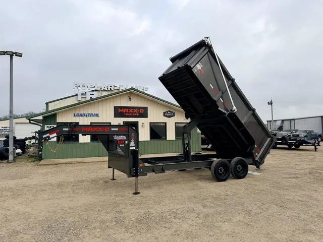 2026 MAXX-D DJX8316G 16' X 83 17.5K Gooseneck Dump W/ 4' Sid"