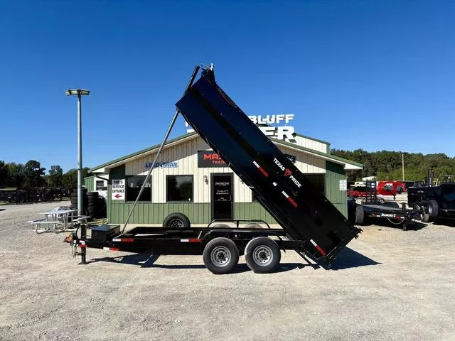 2026 Texas Pride Trailers DT 7' X 16' X 3' 16K Telescopic Dump Trailer W/ Ra