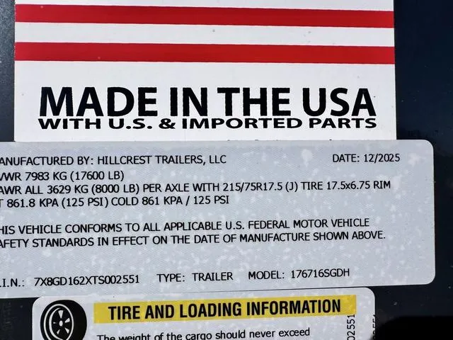 new Dump Trailers Hillcrest Trailers  for sale, in Poplar Bluff, MO Thumbnail 31