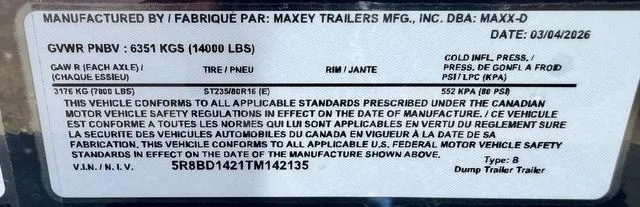 new Dump Trailers MAXX-D  for sale, in Poplar Bluff, MO Thumbnail 31