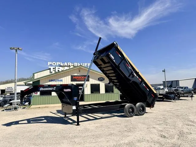 2026 Diamond C Trailers LPT210GN 16' X 82 Telescopic Gooseneck Dump 23K G"