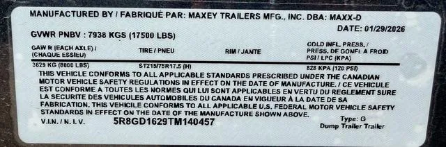 new Dump Trailers MAXX-D  for sale, in Poplar Bluff, MO Thumbnail 30