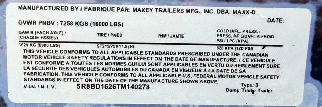 new Dump Trailers MAXX-D  for sale, in Poplar Bluff, MO Thumbnail 30