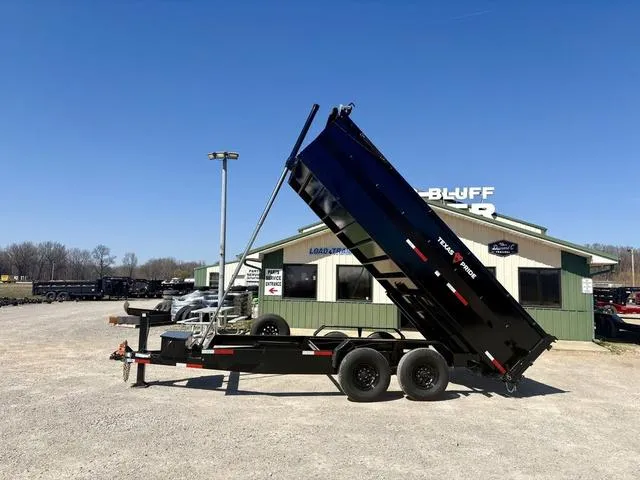 2026 Texas Pride Trailers DT 7' X 16' X 3' 16K Telescopic Dump Trailer 3' Si