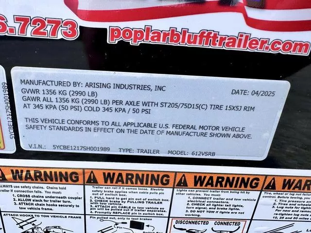 new Cargo (Enclosed) Trailers Arising  for sale, in Poplar Bluff, MO Thumbnail 20