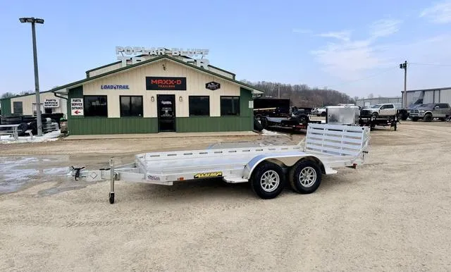 2027 Aluma 7814TA-EL-BT 78 X 14' Tandem Axle Utility W/ Bi F"