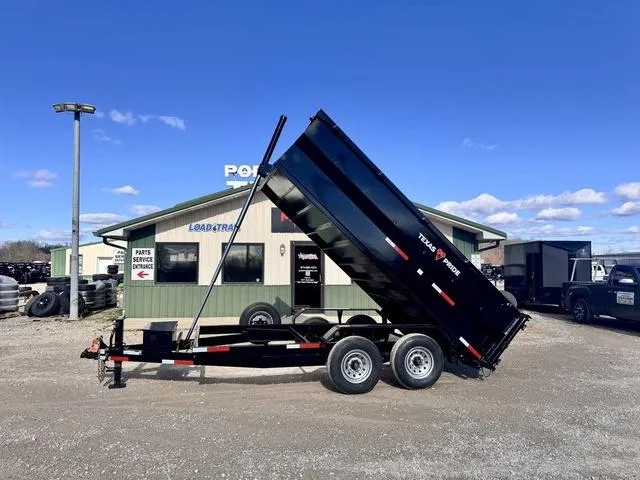2026 Texas Pride Trailers DT 7' X 14' X 3' 14K Telescopic Dump Trailer 3' Si