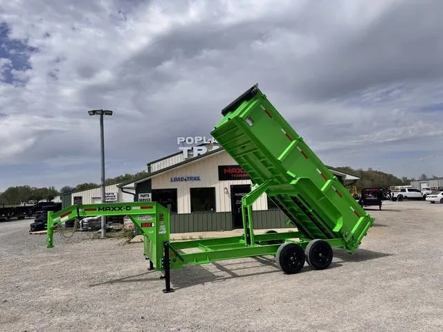 2025 MAXX-D DJX8316G  16' X 83 18K GVWR Gooseneck Dump W/ 3' "