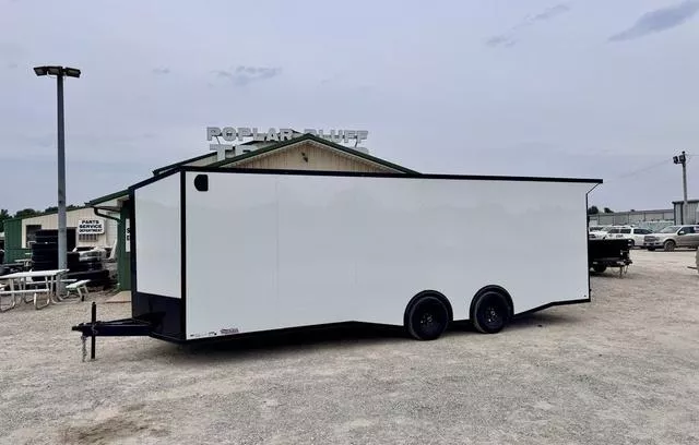 2025 J&A Trailers 8.5 X 24' Enclosed Car Hauler W/ Spoiler And Sprea