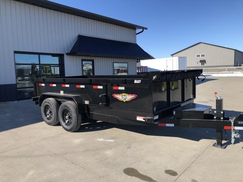 2023 H&H Trailers Black 83x14 14K Industrial Dump Trailer I80