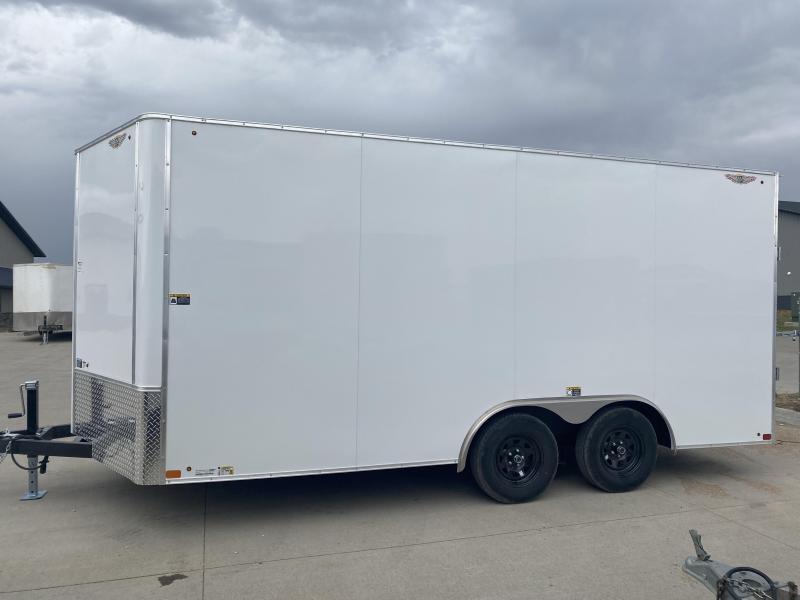 2023 H&H Trailers White 6x10 Flat Top VNose Enclosed Cargo Trailer I