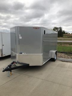 2021 H AND H 6x14 SILVER MIST FLAT TOP V-NOSE SINGLE AXLE CARGO TRAILER 2021 H AND H 6x14 SILVER MIST FLAT TOP V-NOSE SINGLE AXLE CARGO TRAILER