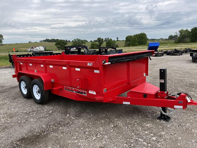 2022 Trailerman Red 83x14 14K Dump Trailer 2022 Trailerman Red 83x14 14K Dump Trailer