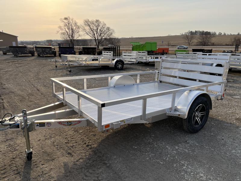2022 H&H Trailers Aluminum 76x12 Rail Side Utility Trailer I80