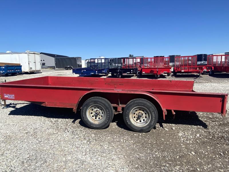 Used 2012 Finish Line Red 82x16 7K Solid Side Utility Trailer Used 2012 Finish Line Red 82x16 7K Solid Side Utility Trailer