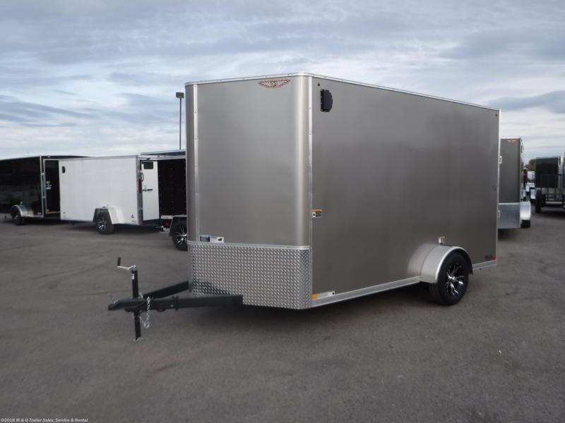 2021 H&H CHARCOAL 7x12 FLAT TOP V-NOSE SINGLE AXLE CARGO TRAILER 2021 H&H CHARCOAL 7x12 FLAT TOP V-NOSE SINGLE AXLE CARGO TRAILER