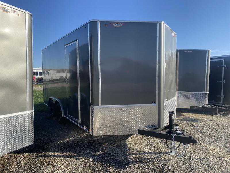 2023 H&H CHARCOAL 8.5X16 TANDEM 10K FLAT TOP V-NOSE ENCLOSED CARGO TRAILER 2023 H&H CHARCOAL 8.5X16 TANDEM 10K FLAT TOP V-NOSE ENCLOSED CARGO TRAILER