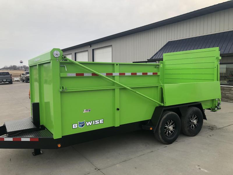 2022 BWISE Lime Green 82x16 Low Profile Ultimate Dump Trailer 2022 BWISE Lime Green 82x16 Low Profile Ultimate Dump Trailer