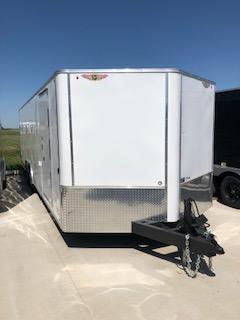 2021 H&H 8.5X24 WHITE FLAT TOP V-NOSE 10K ENCLOSED CAR HAULER 2021 H&H 8.5X24 WHITE FLAT TOP V-NOSE 10K ENCLOSED CAR HAULER
