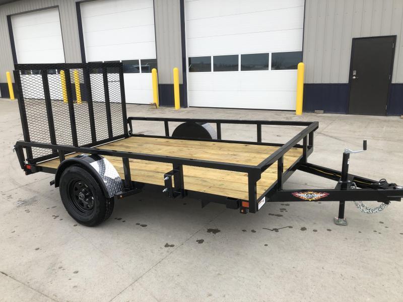 2021 H AND H BLACK 76X12 STEEL RAIL SIDE SINGLE AXLE UTILITY TRAILER 2021 H AND H BLACK 76X12 STEEL RAIL SIDE SINGLE AXLE UTILITY TRAILER