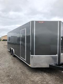 2021 H&H CHARCOAL 101x28 FLAT TOP V-NOSE 10K CAR HAULER TRAILER 2021 H&H CHARCOAL 101x28 FLAT TOP V-NOSE 10K CAR HAULER TRAILER