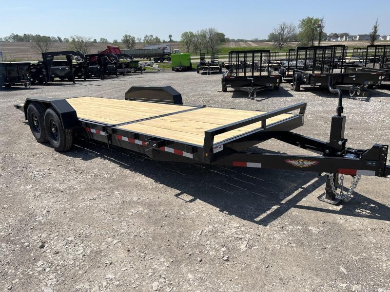 2023 H&H Trailers Black 16+6 14K Gravity Tilt Equipment Trailer I80