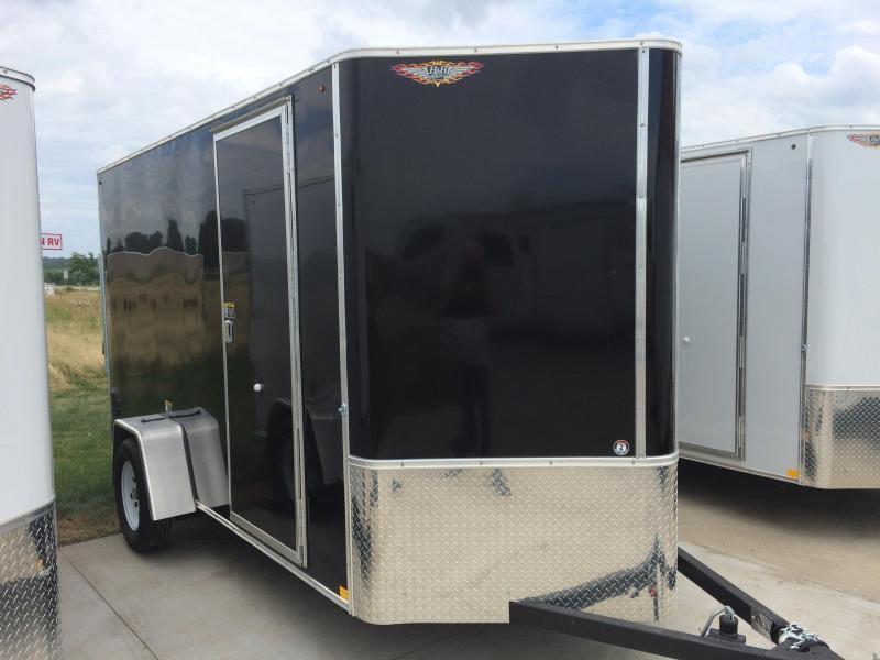 2019 H and H Trailers 6x14 Cargo Black Flat Top V-Nose Single Axle 2019 H and H Trailers 6x14 Cargo Black Flat Top V-Nose Single Axle