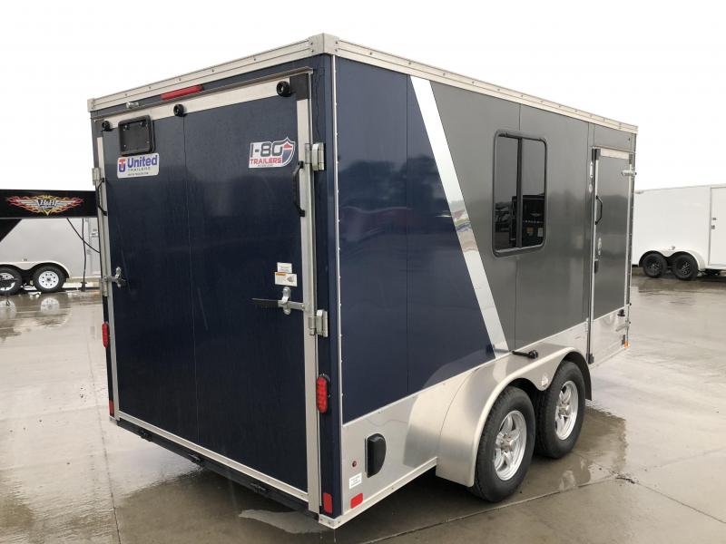 2014 UNITED CHARCOAL/BLUE 7X14 ENCLOSED CARGO TRAILER 2014 UNITED CHARCOAL/BLUE 7X14 ENCLOSED CARGO TRAILER