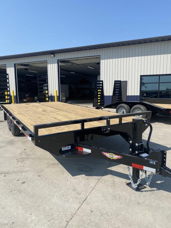 2022 H&H Trailer 102x30+5 HD Low Profile Dovetail Super Deluxe Ramps