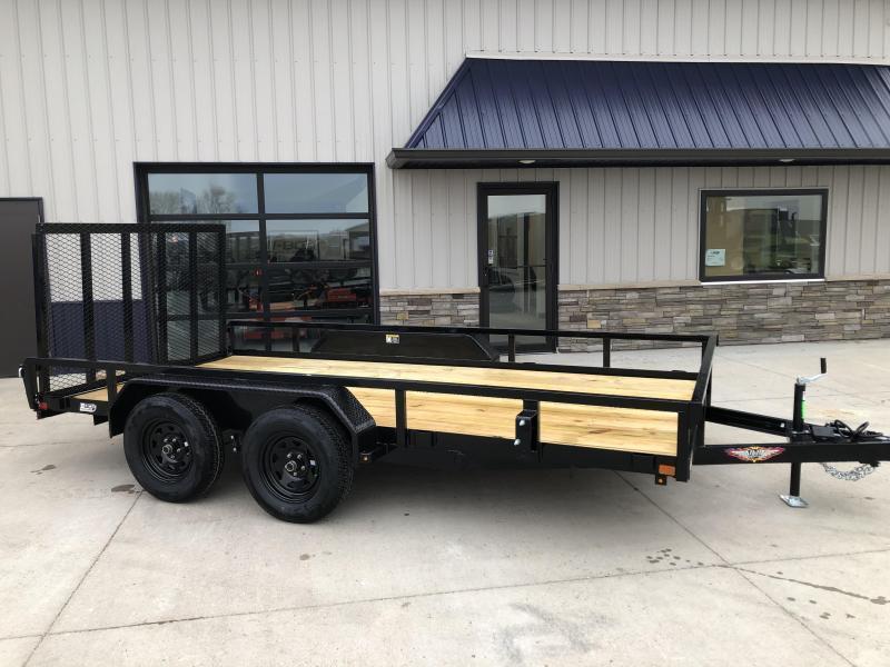 2021 H&H BLACK 82X14 STEEL RAIL SIDE 7K TANDEM UTILITY TRAILER 2021 H&H BLACK 82X14 STEEL RAIL SIDE 7K TANDEM UTILITY TRAILER
