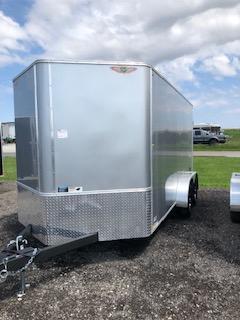 2021 H&H Silver 7x14 Tandem Axle Flat Top V-Nose Enclosed Trailer 2021 H&H Silver 7x14 Tandem Axle Flat Top V-Nose Enclosed Trailer
