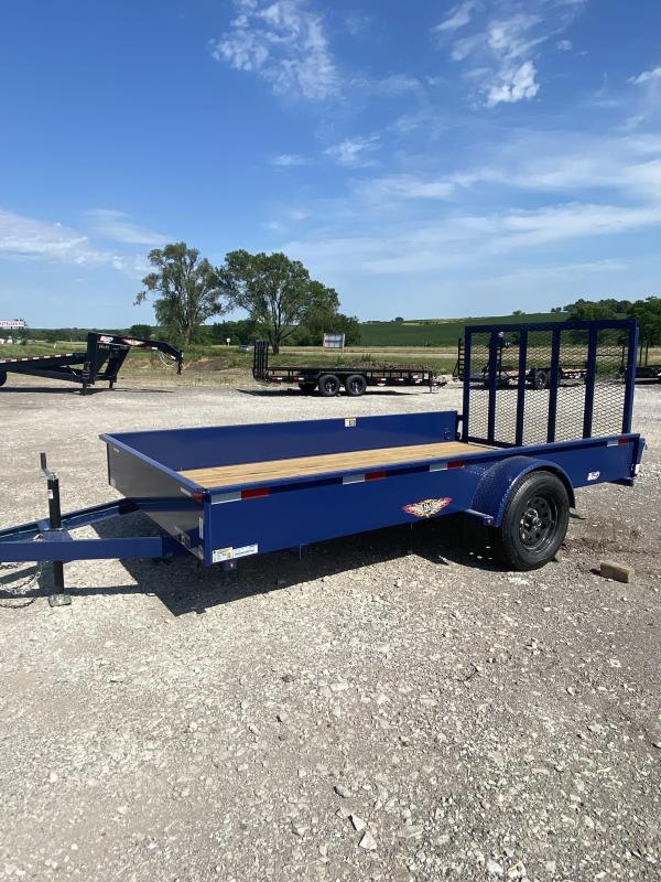 2021 H&H Trailers Blue 76x12 Solid Side 3K Utility Trailer 2021 H&H Trailers Blue 76x12 Solid Side 3K Utility Trailer