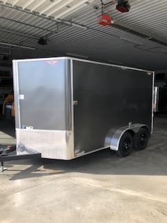 2021 H AND H CHARCOAL 7X12 TANDEM FLAT TOP V-NOSE 7K CARGO TRAILER 2021 H AND H CHARCOAL 7X12 TANDEM FLAT TOP V-NOSE 7K CARGO TRAILER