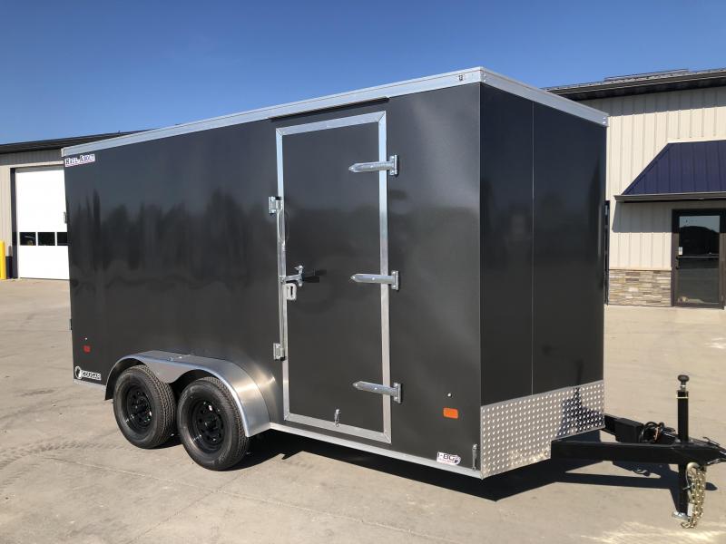 2022 HAUL-ABOUT COUGAR CHARCOAL 7X14 7K TANDEM FLAT TOP V-NOSE ENCLOSED CARGO TRAILER 2022 HAUL-ABOUT COUGAR CHARCOAL 7X14 7K TANDEM FLAT TOP V-NOSE ENCLOSED CARGO TRAILER