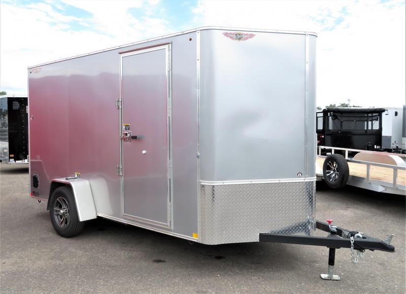 2021 H&H SILVER MIST 6x10 FLAT TOP V-NOSE SINGLE AXLE CARGO TRAILER 2021 H&H SILVER MIST 6x10 FLAT TOP V-NOSE SINGLE AXLE CARGO TRAILER