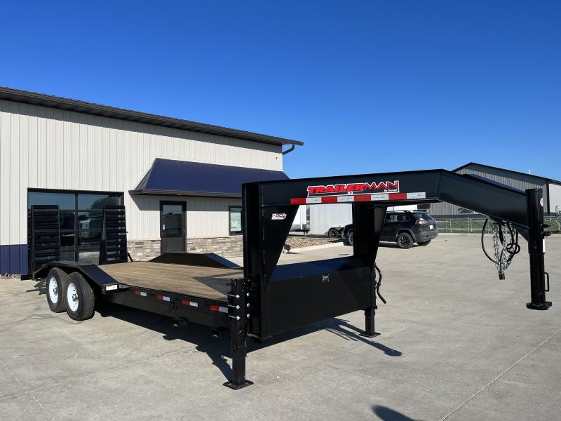 2023 Trailerman Trailers Inc. Black 83x20+2 Gooseneck Contractors