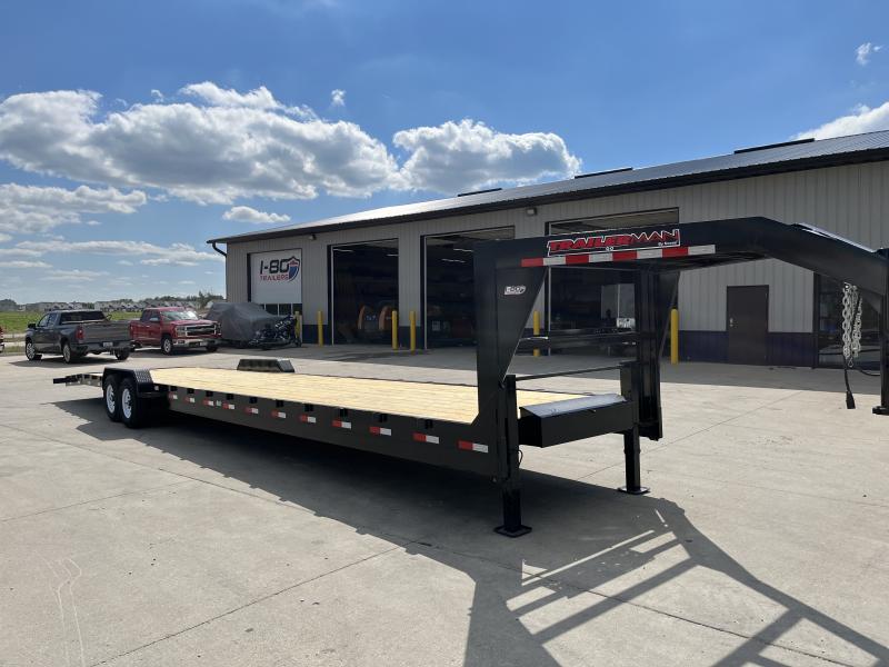 2023 Trailerman Black 32+4 14K Gooseneck 2Car Car Hauler I80