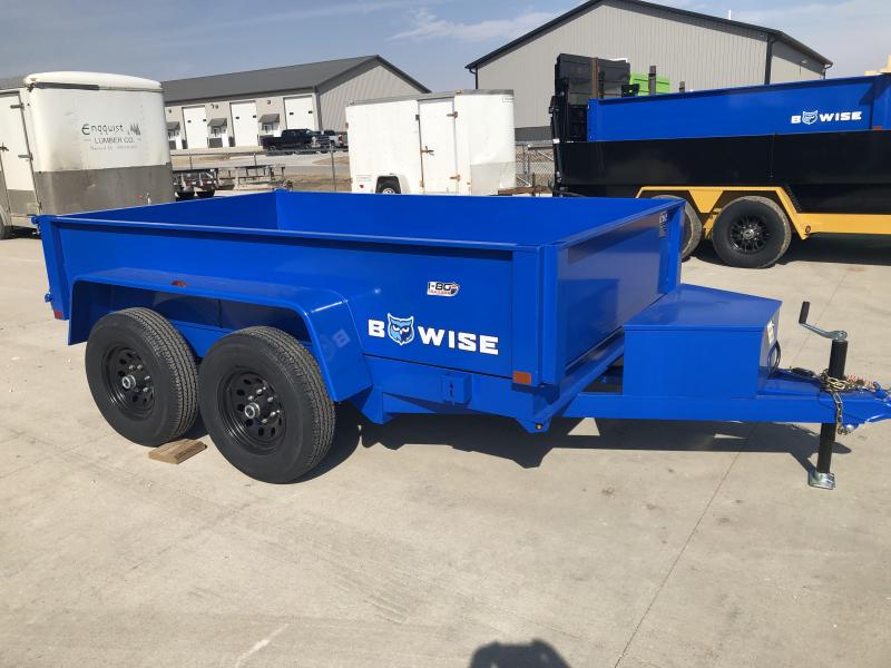 2022 BWISE Blue 72"x10' Low Profile 10k Dump Trailer 2022 BWISE Blue 72"x10' Low Profile 10k Dump Trailer