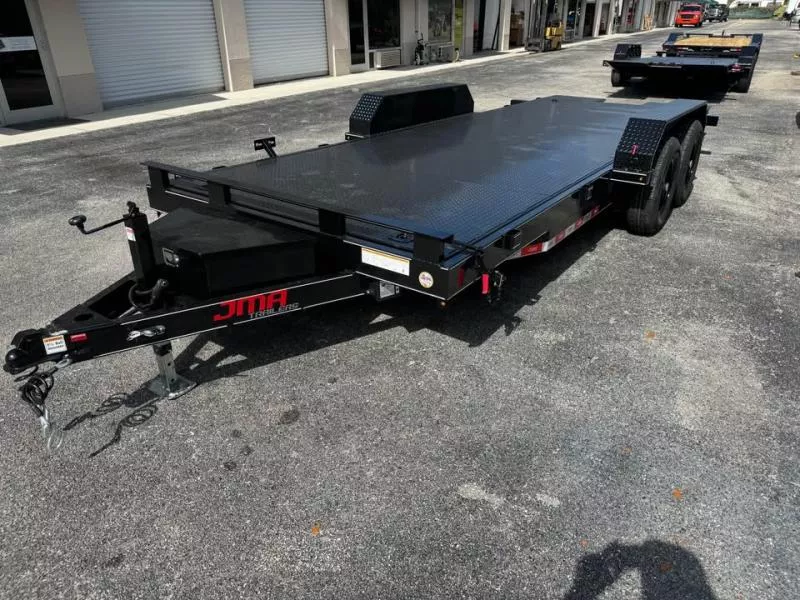 2026 BRAND NEW 2026 7x20 Jma steel deck tilt car hauler equipment trailer 5200lb axles Car Hauler