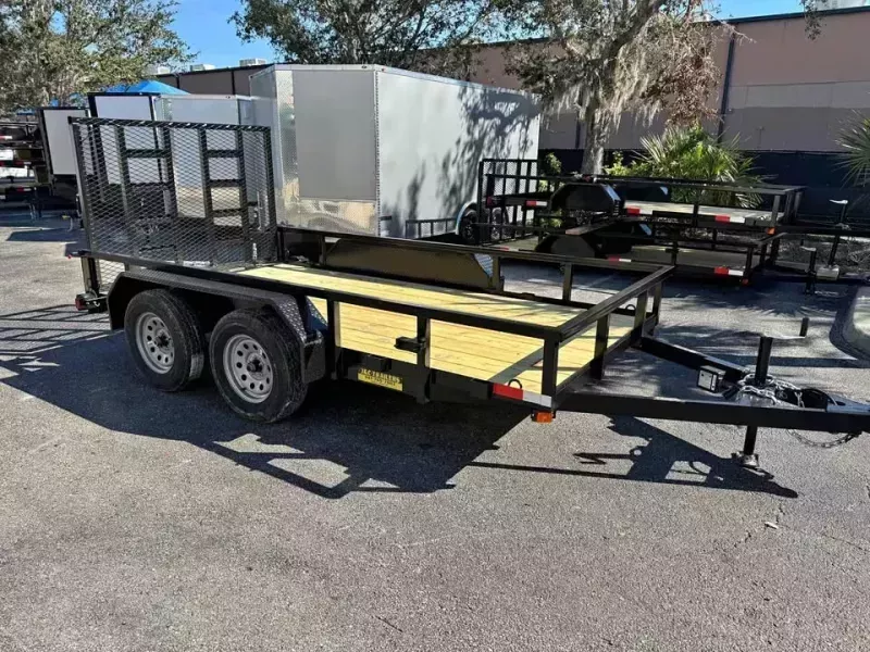 2025 6X12 Dual axle utility trailer with 2'' square tube frame