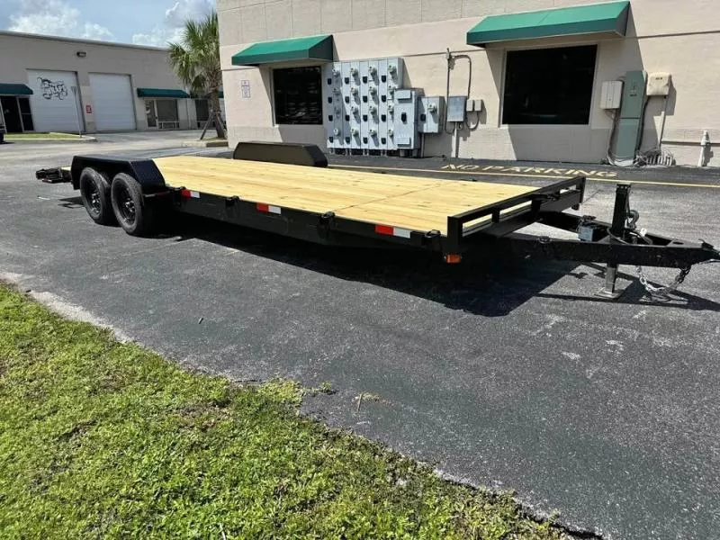 2026 WorldWide Trailer Manufacturing Brand new 7x24 7k car hauler atv SxS trailer 3500lb axles Car Hauler