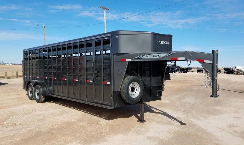 2021 Titan 6'8 x 24' Standard Livestock Trailer 2021 Titan 6'8 x 24' Standard Livestock Trailer