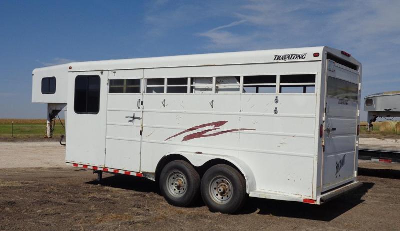 2002 Travalong 6'8" x 18' 3-Horse Stock Combo Livestock Trailer 2002 Travalong 6'8" x 18' 3-Horse Stock Combo Livestock Trailer