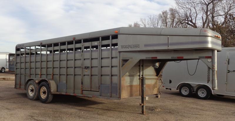 1996 Travalong 6'8" x 20' Stock Trailer 1996 Travalong 6'8" x 20' Stock Trailer