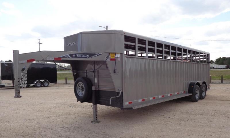 2020 Titan Rancher 6'8 x 24' Livestock Trailer 2020 Titan Rancher 6'8 x 24' Livestock Trailer