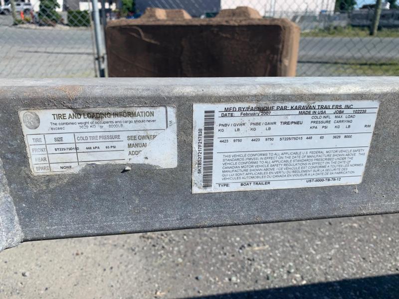 2007 Karavan UST8000TB GALVANIZED Boat Trailer Near Me