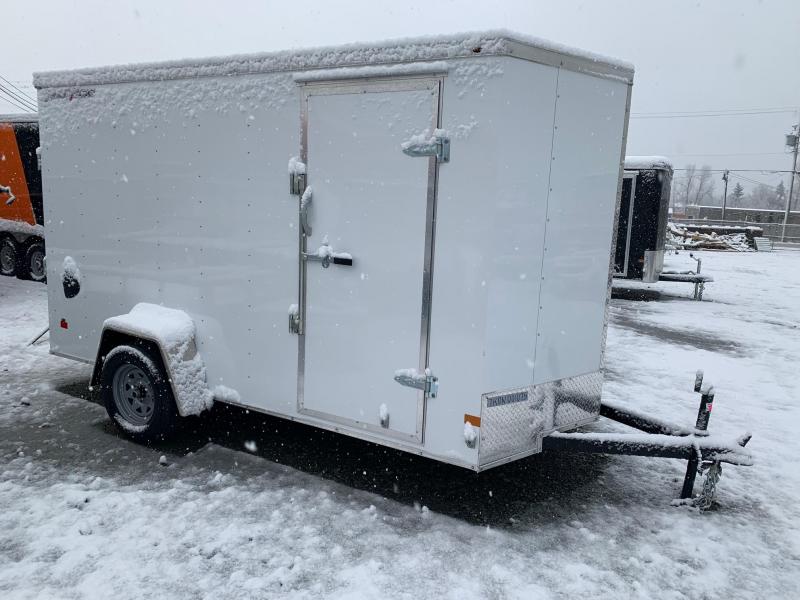 2022 Wells Cargo 6x12 Cargo Trailer with Ramp - White 2022 Wells Cargo 6x12 Cargo Trailer with Ramp - White