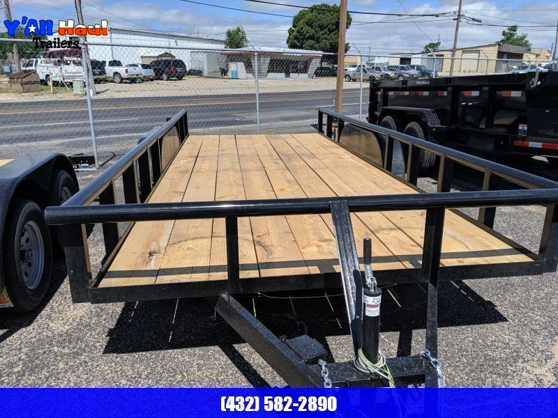 C&M 76x16 Utility Trailer PT Trailers in Midland Odessa TX Y'All